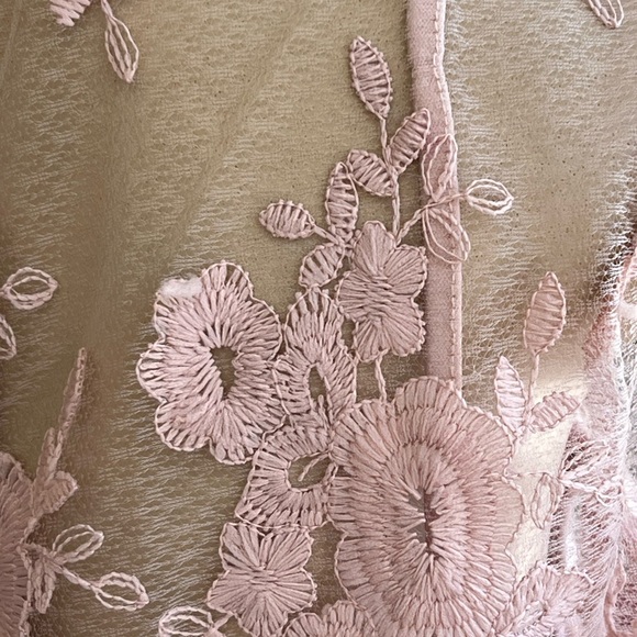 Iris Soft Pink Floral Lace Top - Picture 13 of 15